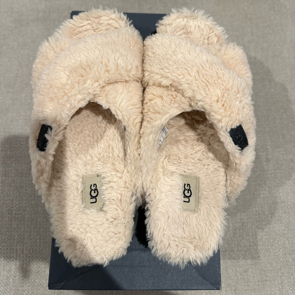 Ugg Fuzz Sugar Cross Slide - image 3